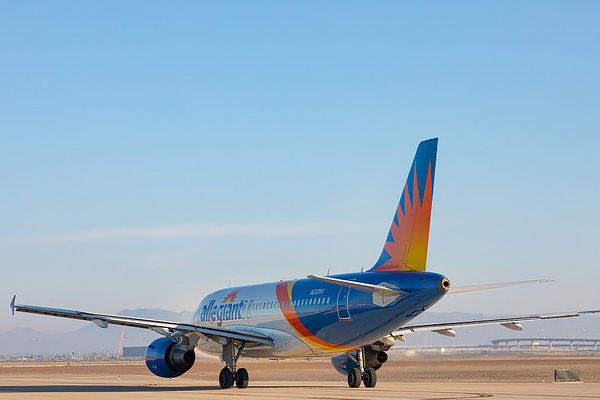Allegiant Airline Departing Phoenix Mesa Gateway Airport