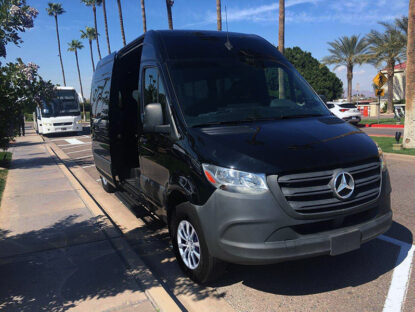 Black Sprinter Shuttle Exterior