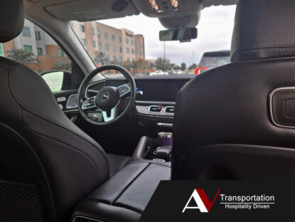 Car Fleet - Mercedes Sedan Interior Front Seat Space