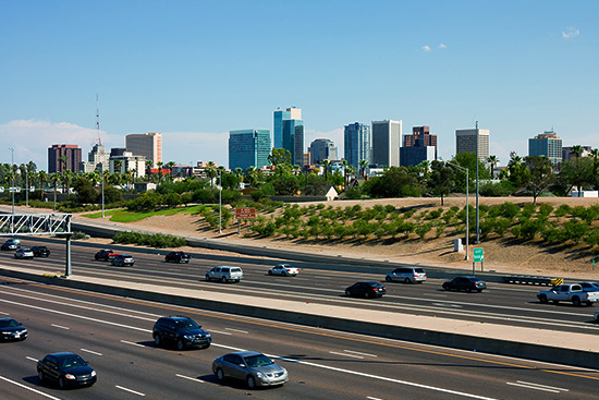 Car Traffic in Phoenix Arizona