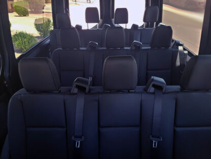 Luxury Shuttle Sprinter Passenger Seating Area