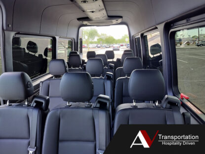 Photo of Luxury Sprinter Van 14 Passenger Seating Area