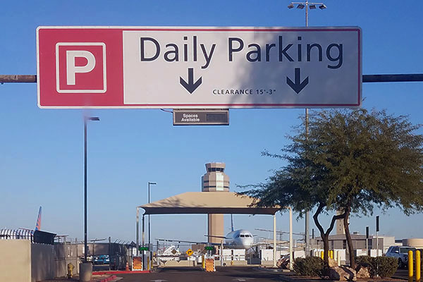 Parking Lot Mesa Airport