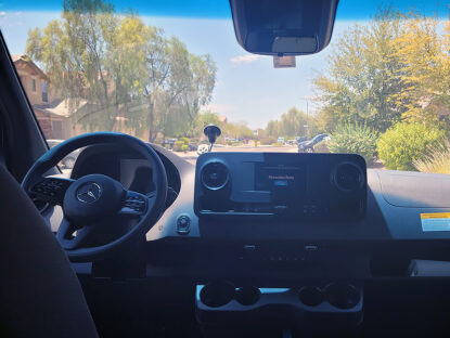 Phoenix Airport Shuttle Interior View