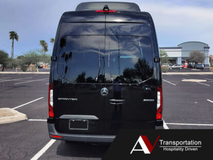 Rear View of New Sprinter Van