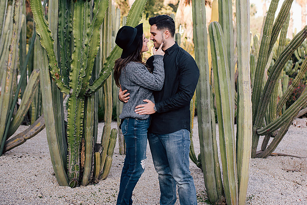Romantic Couple at Desert Botanical Garden