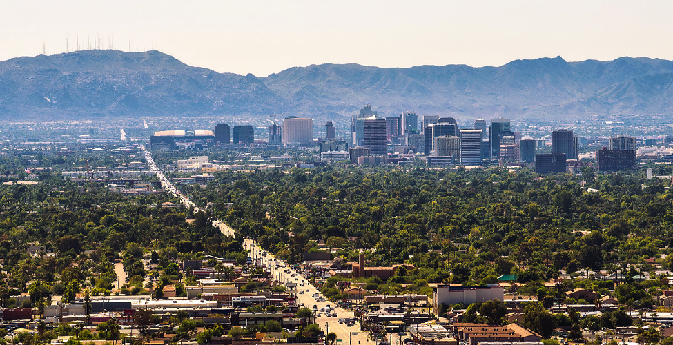 View of Downtown Phoenix, Arizona